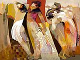 Hessam Abrishami Famous Paintings - Lovers Harmony